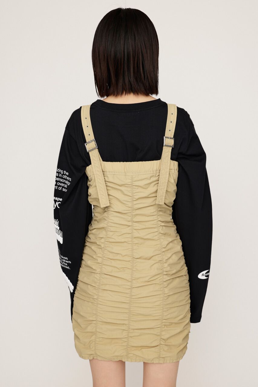 SLY「NYLON GATHER CAMI ショートワンピース」|ワンピース|
