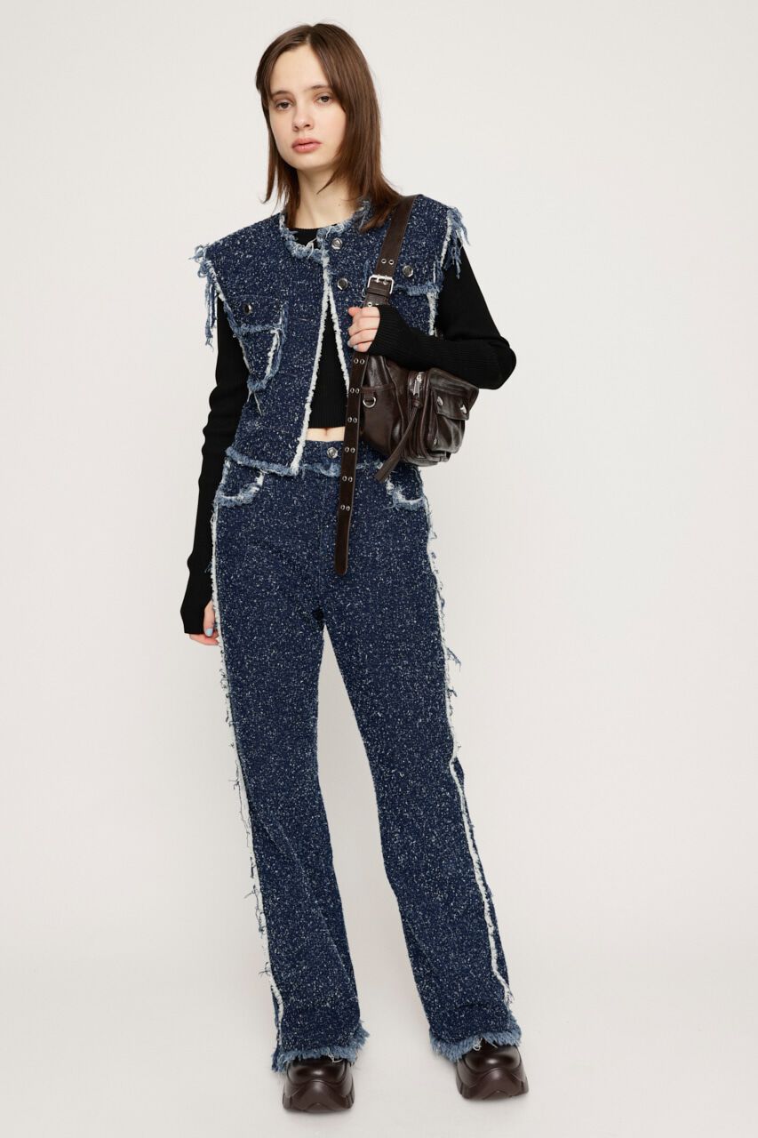 SLY「GRAIN TWEED JW PT-BE」|デニム|