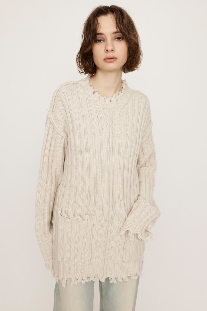 SLY「DAMAGED LG トップス」|ニット・セーター|IVOY3