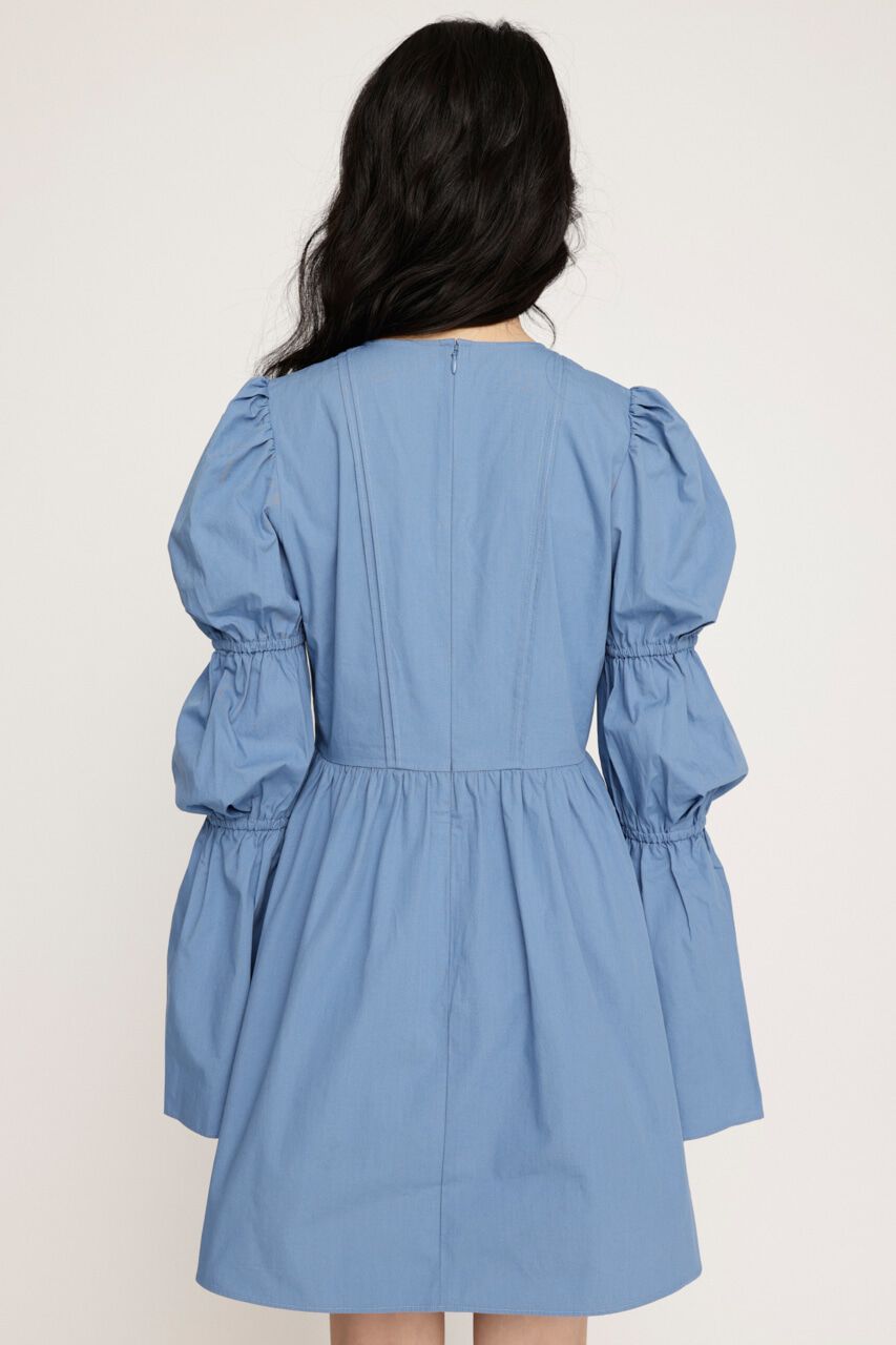 SLY「FRONT RIBBON PUFF SLEEVE ワンピース」|ワンピース|