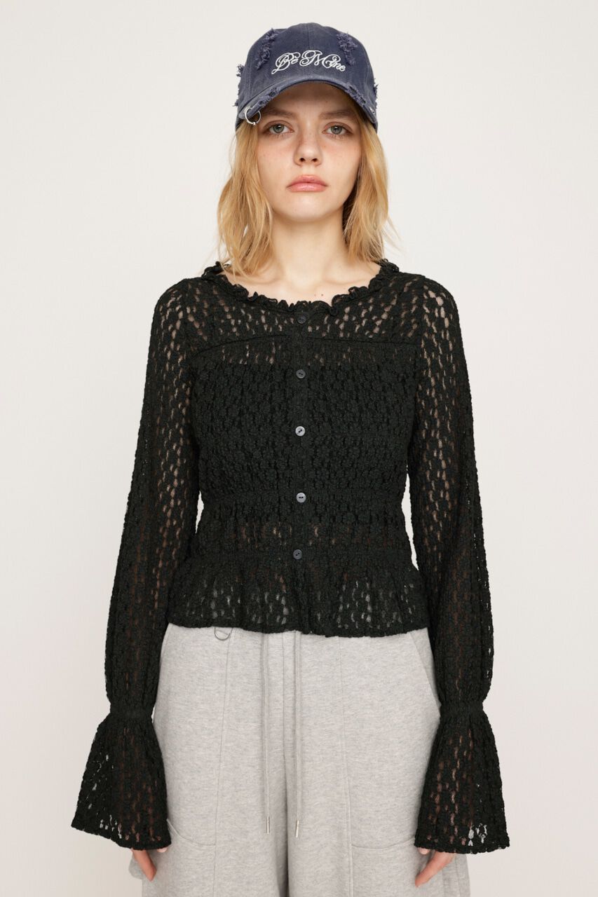 SLY「PUFFY SHIRRING CUT トップス」|Tシャツ・カットソー|