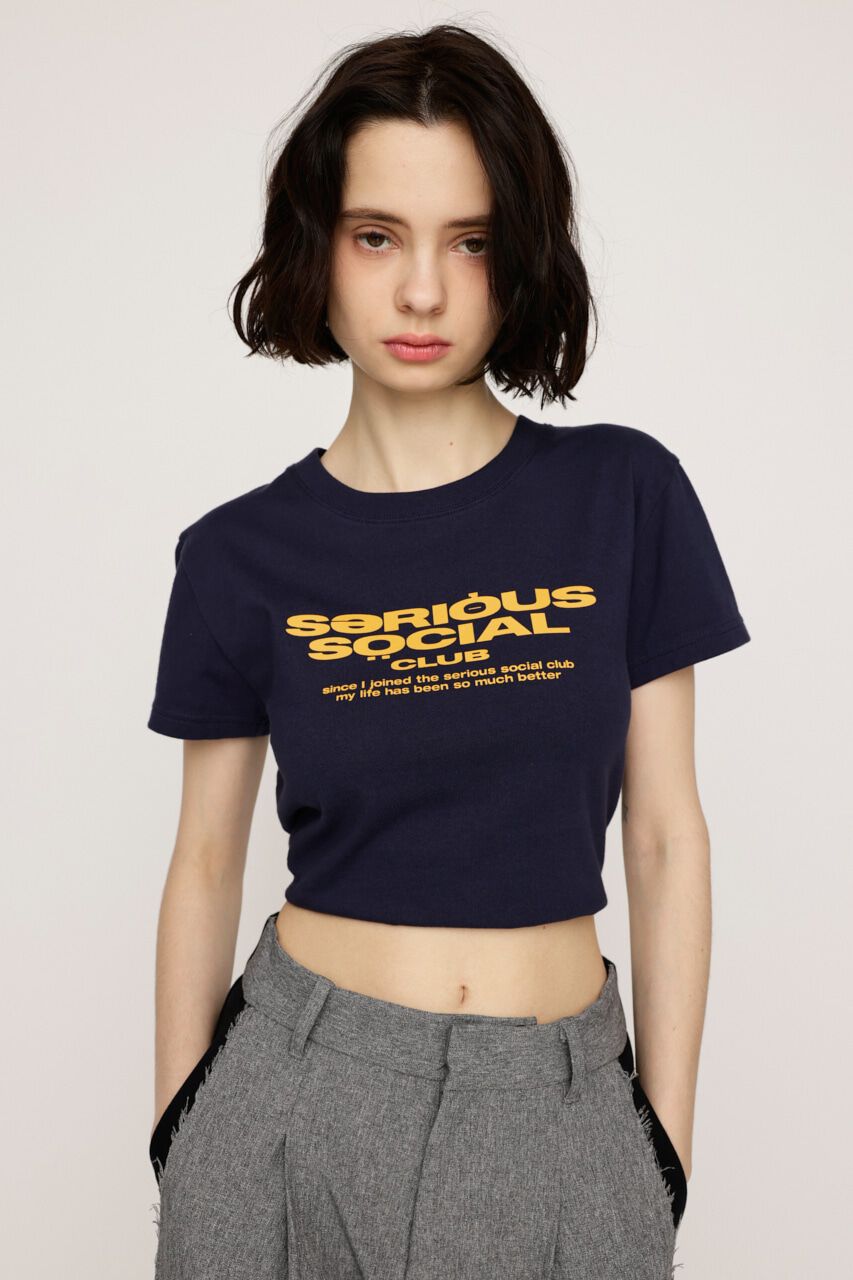SLY「COMPACT LOGO Tシャツ」|Tシャツ・カットソー|NVY