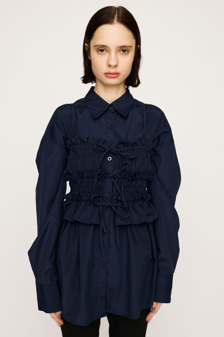 SLY「BUSTIER LAYRED シャツ」|シャツ・ブラウス|