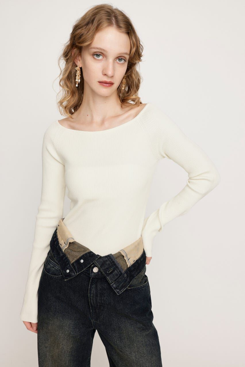 SLY「HG OFFSHOULDER トップス」|ニット・セーター|