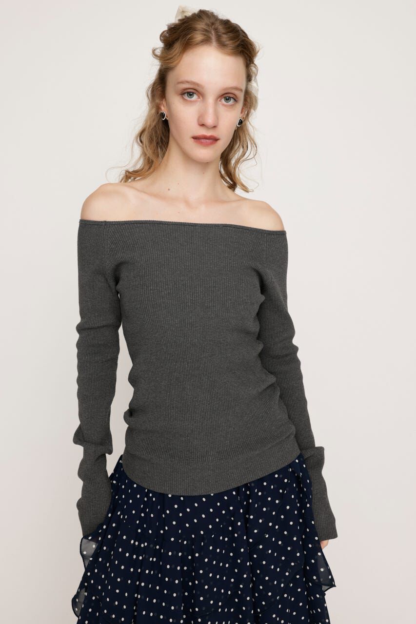 SLY「HG OFFSHOULDER トップス」|ニット・セーター|