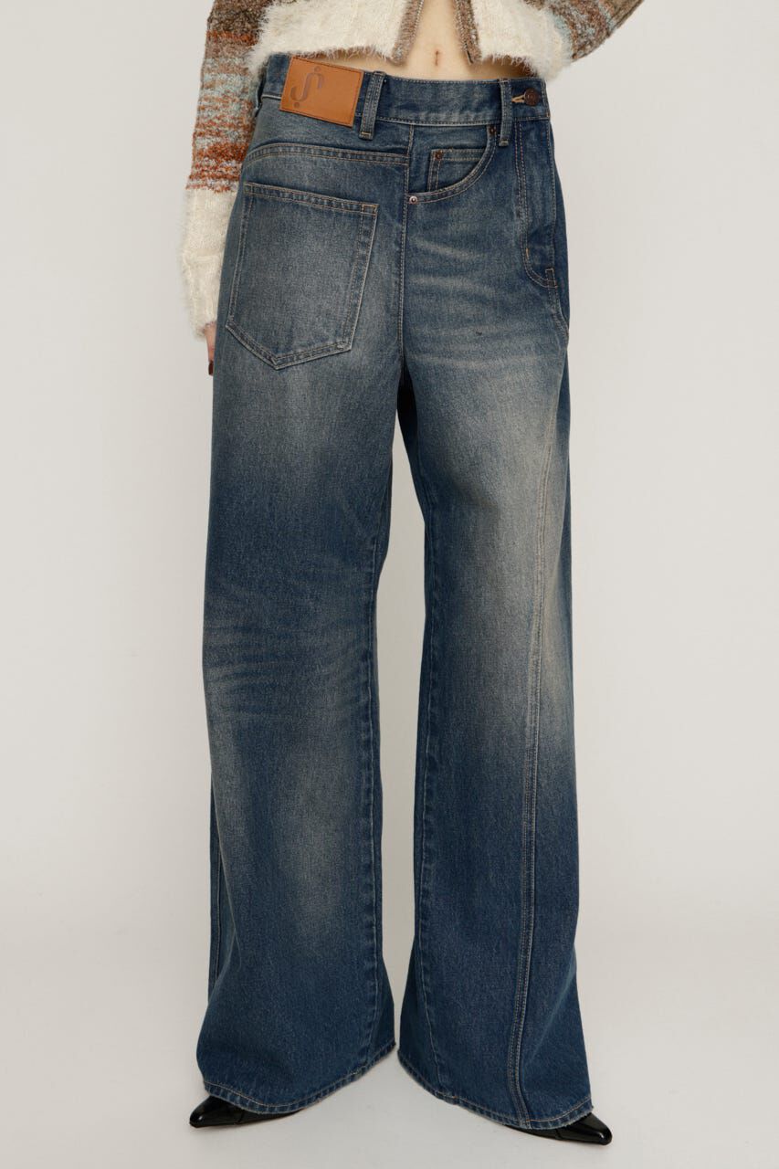 SLY「BACK TO FRONT DENIM パンツ」|デニム|BLU