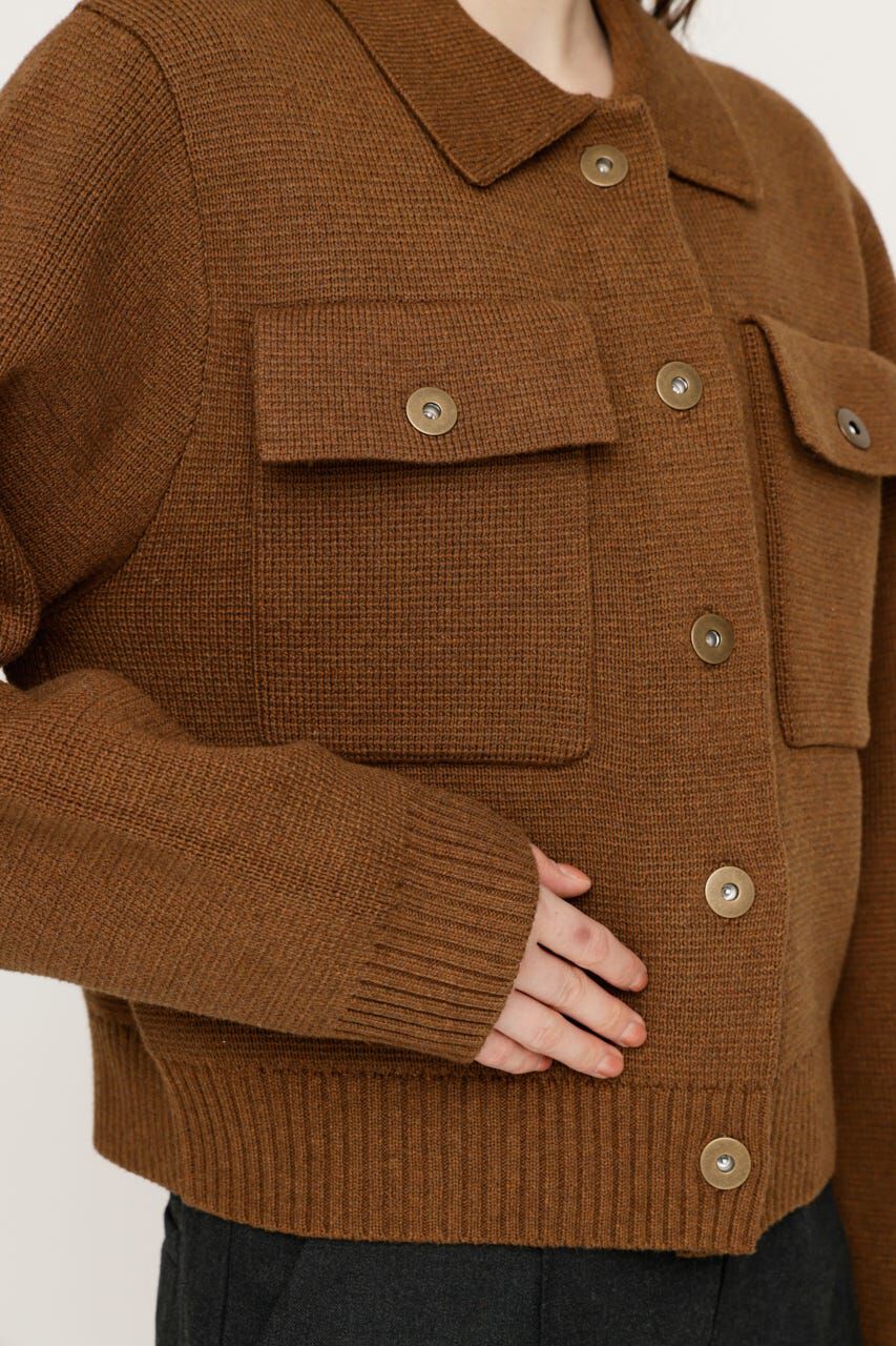 SLY「FRONT BUTTON KNIT カーディガン」|カーディガン|