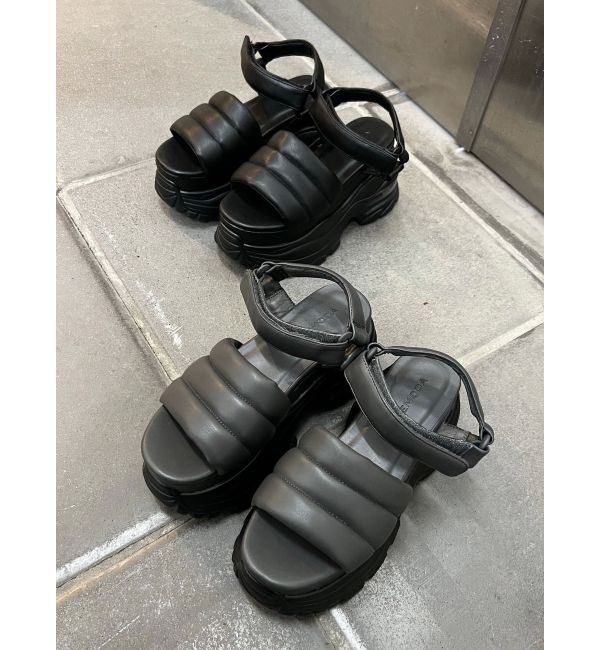 EMODA「エアバルキーソールパッファーサンダル」|サンダル|