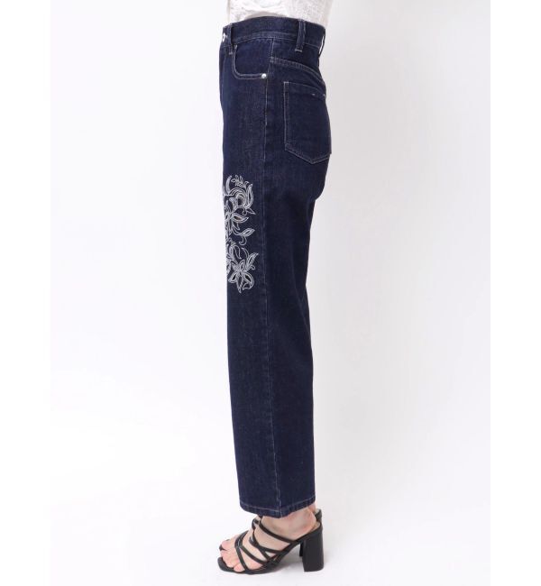 MERCURYDUO「カットワーク刺繍デニムストレートパンツ」|その他|