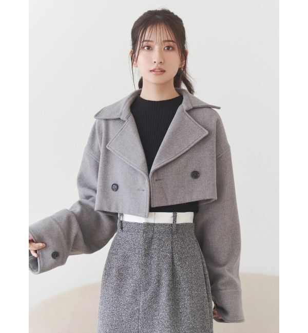 MERCURYDUO「フレアスリーブハイネックリブニット」|ニット・セーター|