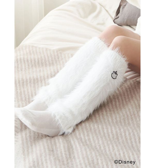 MERCURYDUO「【ディズニーコレクション】おしゃれキャット/ ロングシャギーレッグウォーマー」|レッグウォーマー|オフホワイト