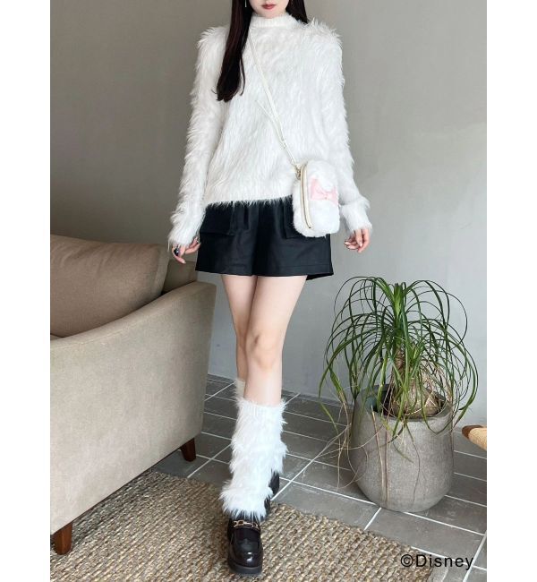 MERCURYDUO「【ディズニーコレクション】おしゃれキャット/ ロングシャギーレッグウォーマー」|レッグウォーマー|