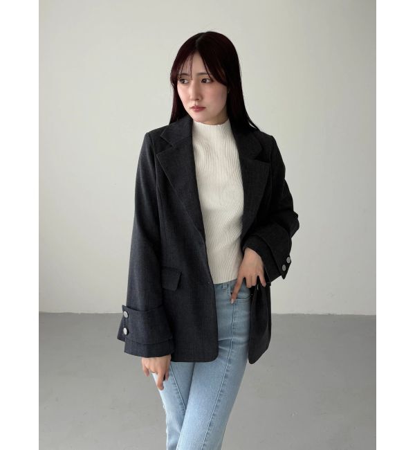 MERCURYDUO「ハーフスリーブリブニット」|ニット・セーター|