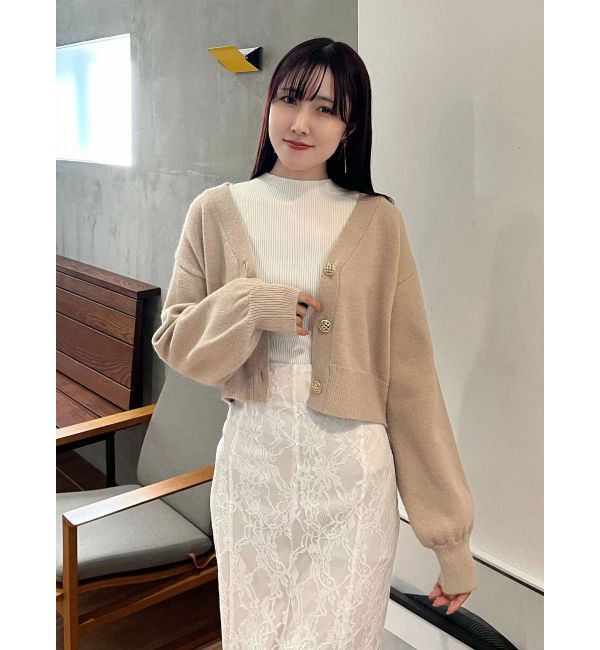 MERCURYDUO「ハーフスリーブリブニット」|ニット・セーター|