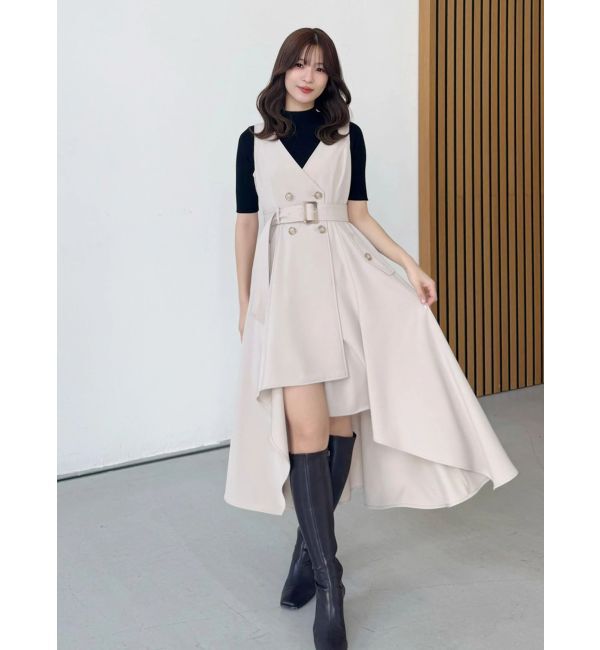 MERCURYDUO「ハーフスリーブリブニット」|ニット・セーター|