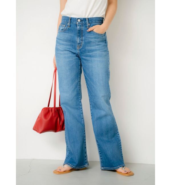 Ungrid「ハイウエストストレッチフレアデニム」|デニム|