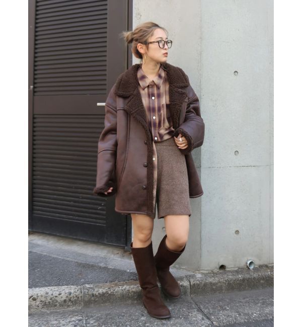 Ungrid「フェイクスウェードロングブーツ」|ロングブーツ|