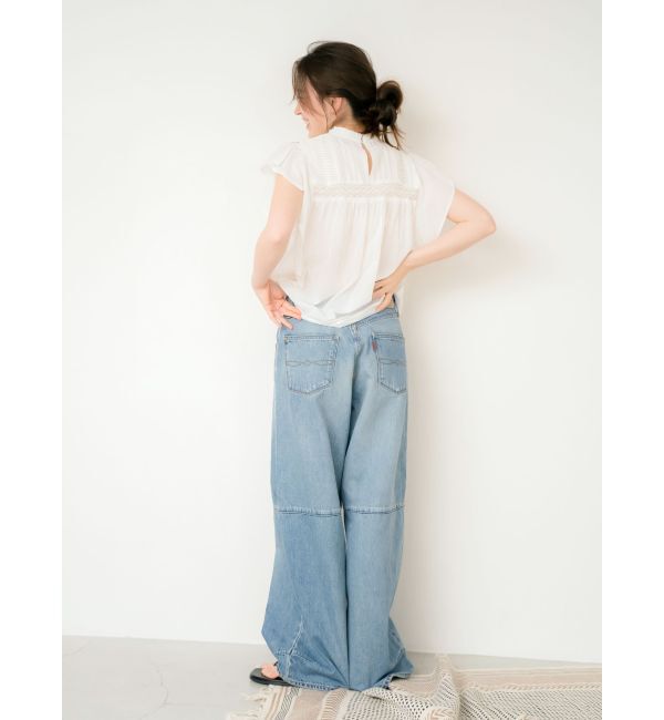 Ungrid「コットンノースリフリルブラウス」|シャツ・ブラウス|