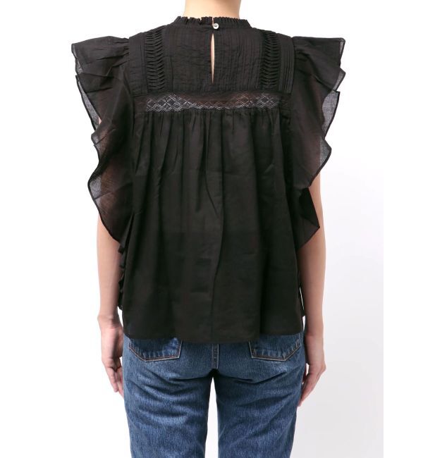 Ungrid「コットンノースリフリルブラウス」|シャツ・ブラウス|