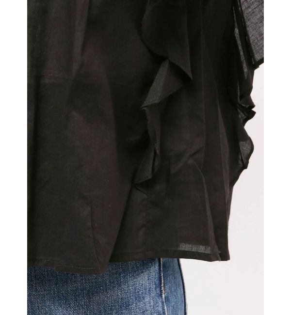 Ungrid「コットンノースリフリルブラウス」|シャツ・ブラウス|