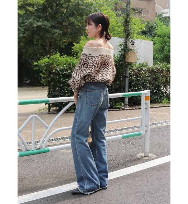 Ungrid「【WEB限定】オフショルジャカードニット」|ニット・セーター|