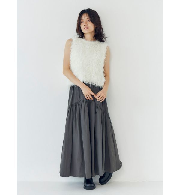 Ungrid「フェザーヤーンニットベスト」|ニット・セーター|