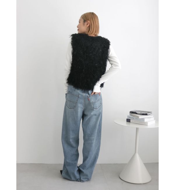 Ungrid「フェザーヤーンニットベスト」|ニット・セーター|