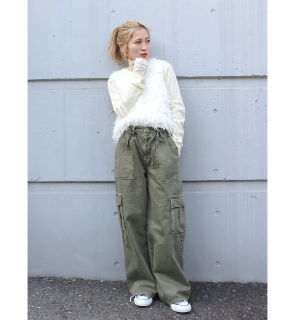 Ungrid「フェザーヤーンニットベスト」|ニット・セーター|