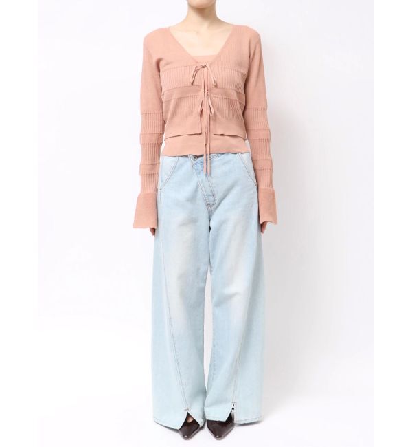 LAGUNAMOON「スパークラメリボンニットアンサンブル」|ニット・セーター|