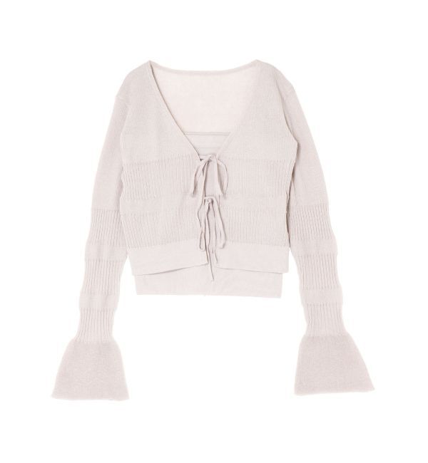 LAGUNAMOON「スパークラメリボンニットアンサンブル」|ニット・セーター|