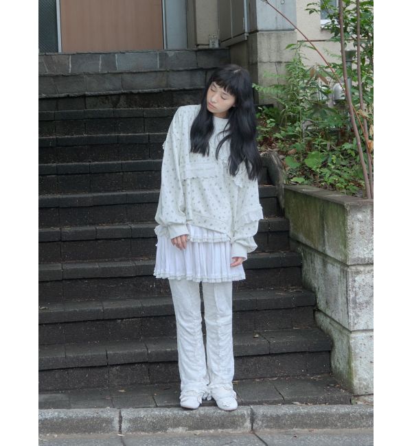 merry jenny「flowerレーススウェット」|スウェット・ジャージ|