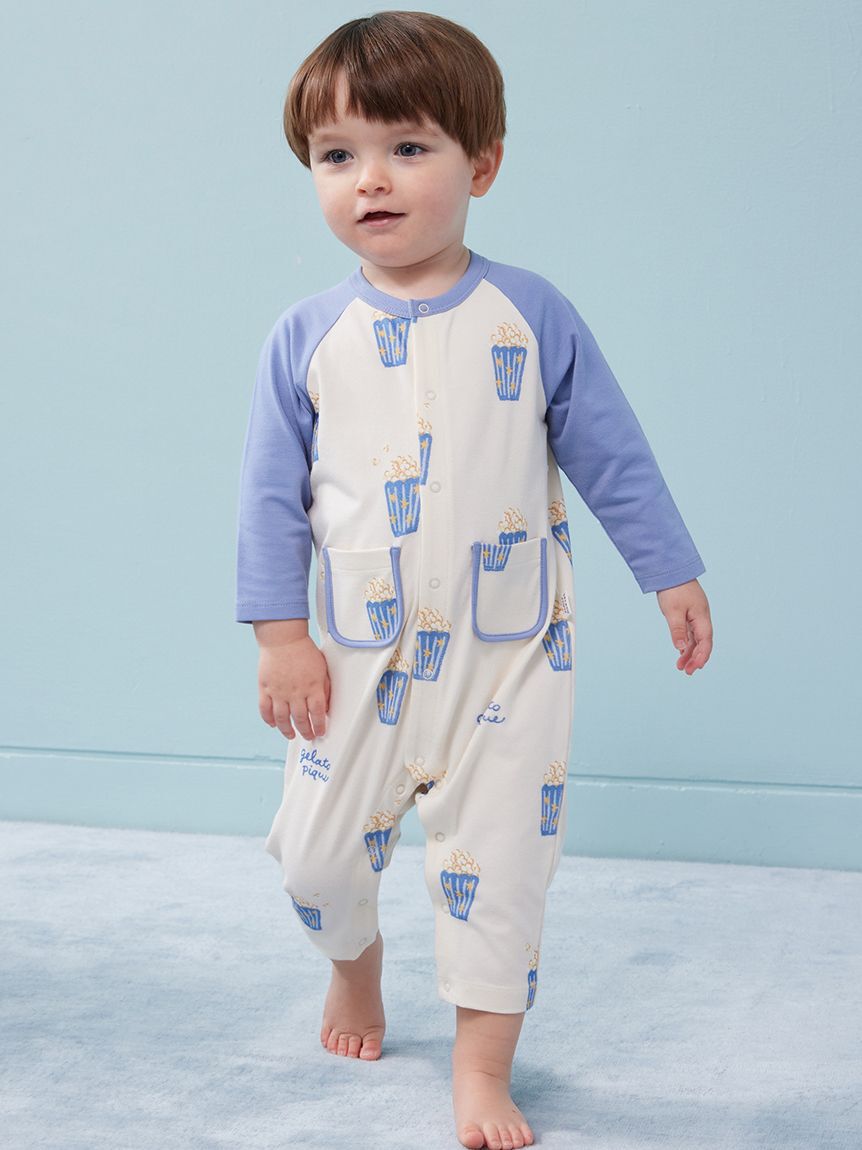 GELATO PIQUE KIDS & BABY「【BABY】ポップコーン柄ロンパース」|ロンパース|
