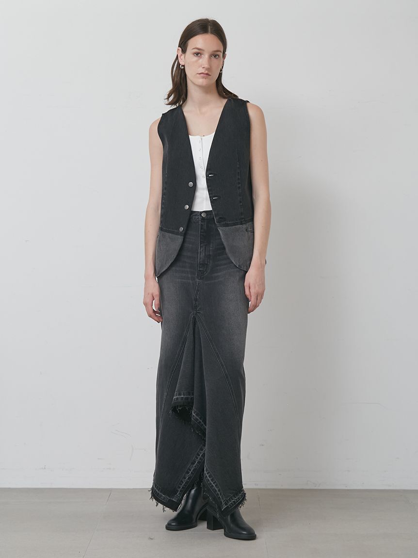 styling/「ヘムフレア2WAYデニムスカート」|スカート|