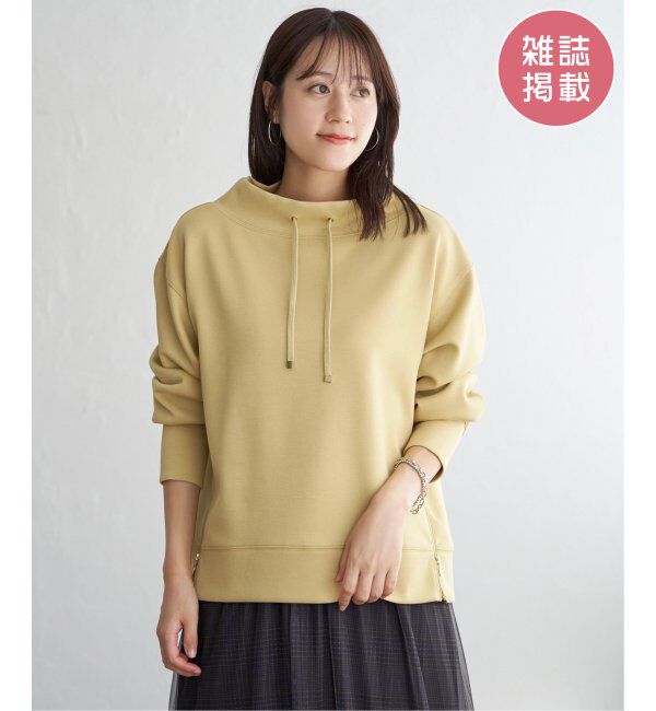 ikka「GOKU楽鹿の子ダンボールプルオーバー」|パーカー|イエロー