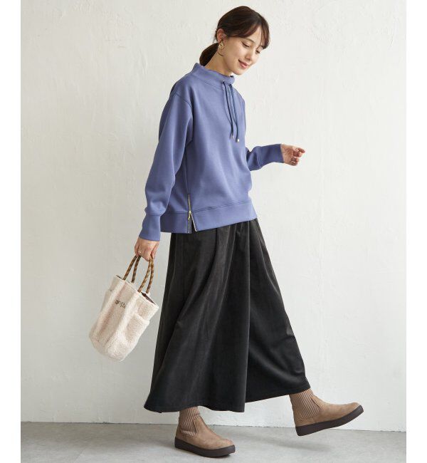 ikka「GOKU楽鹿の子ダンボールプルオーバー」|パーカー|