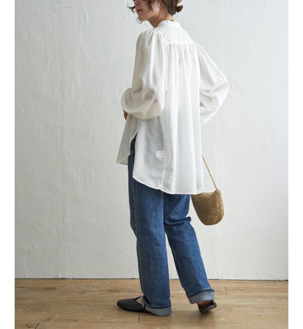 Lbc with Life「キリュウゾメバンドカラーチュニック」|シャツ・ブラウス|