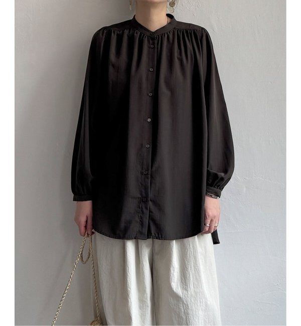 Lbc with Life「キリュウゾメバンドカラーチュニック」|シャツ・ブラウス|