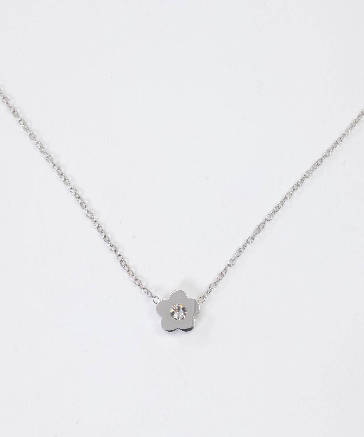 MARY QUANT「プチデイジーステンレス ネックレス」|ネックレス|シルバー