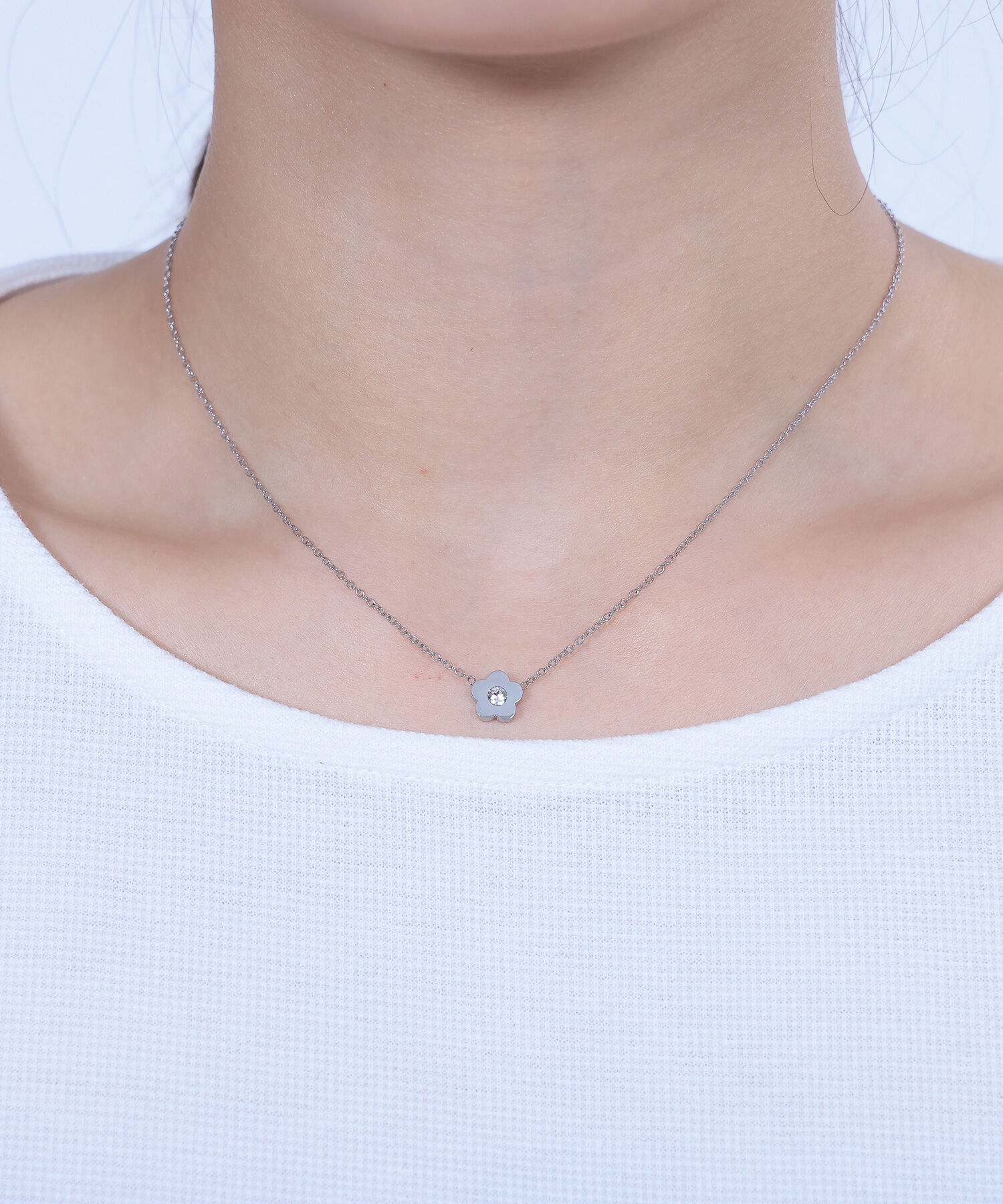 MARY QUANT「プチデイジーステンレス ネックレス」|ネックレス|