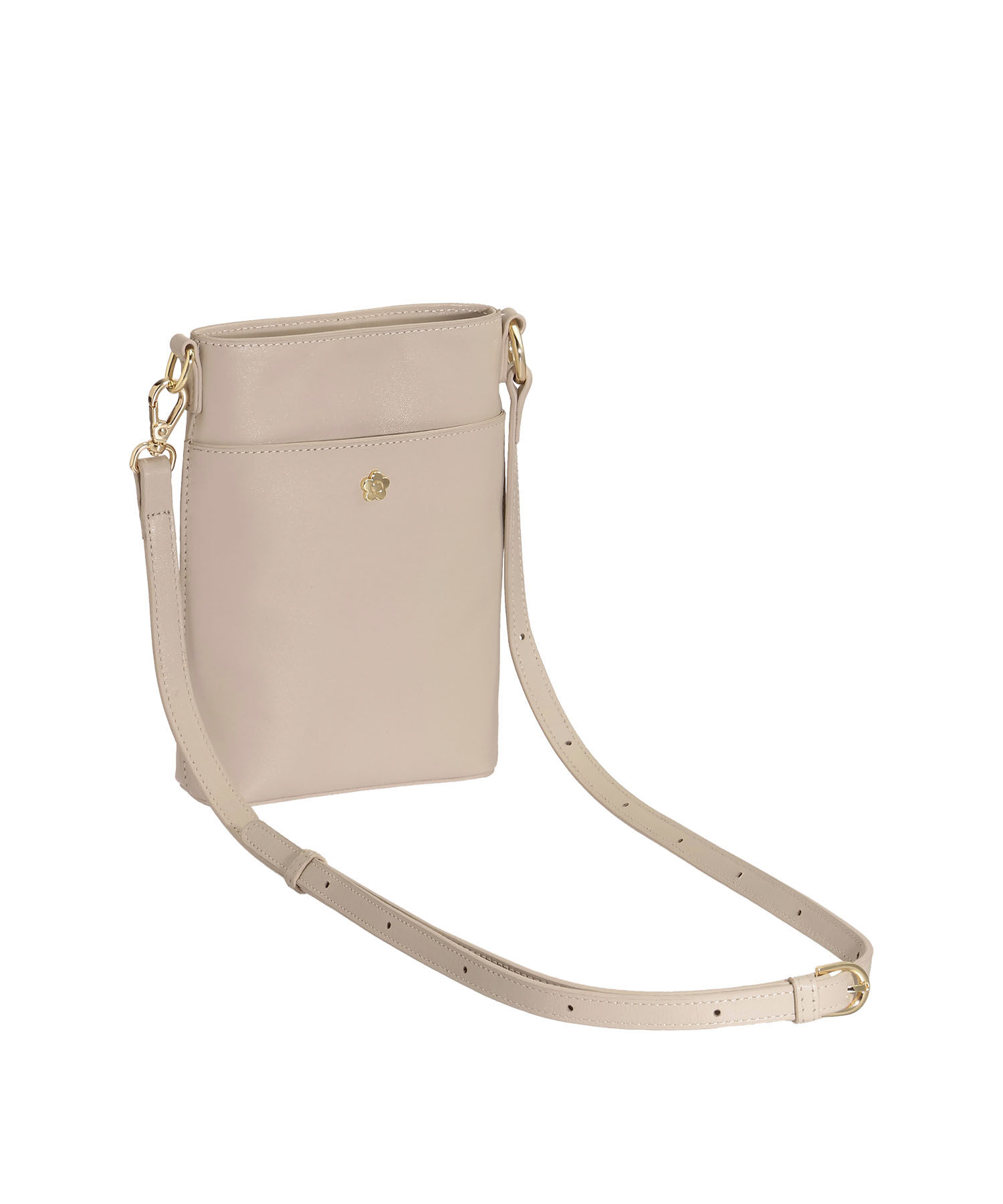 MARY QUANT「スムースレザー モバイルショルダー」|ショルダー・メッセンジャー|