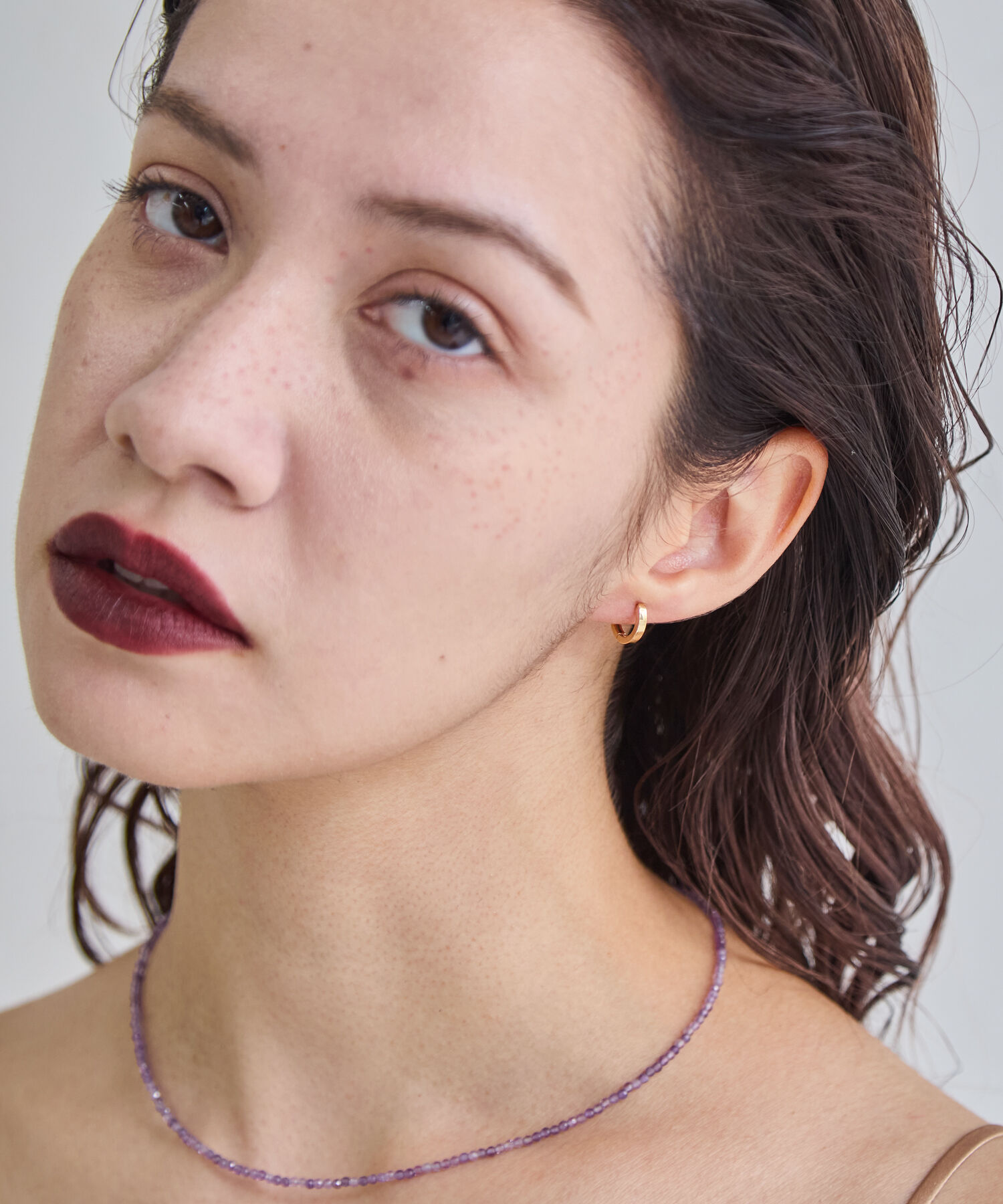 JUPITER「【シリーズ累計販売 2000点突破！】【K10】ストレートフープピアス/ユニセックス/ゴールド」|ピアス|