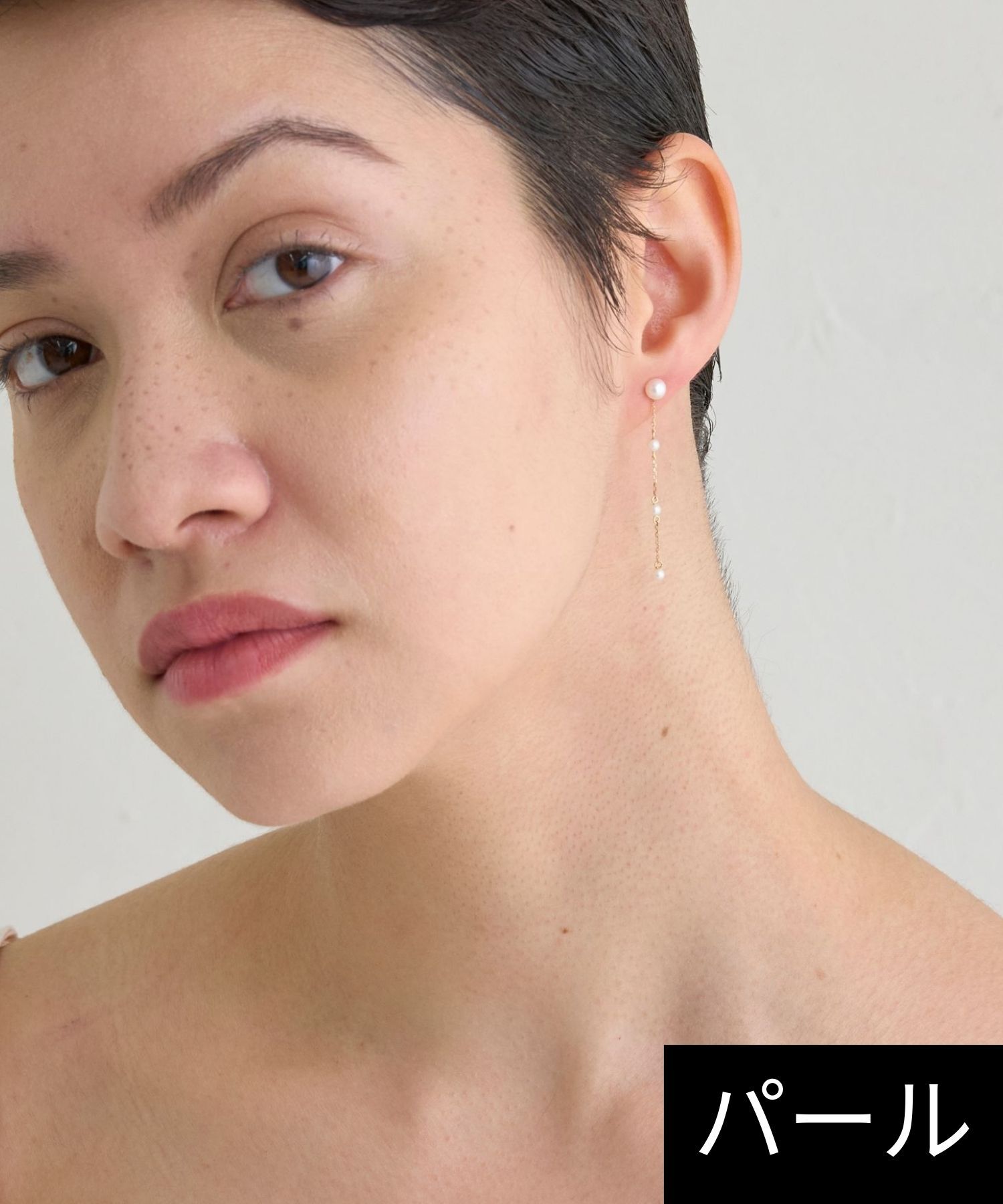 JUPITER「【K10】スノーパールピアス」|ピアス|