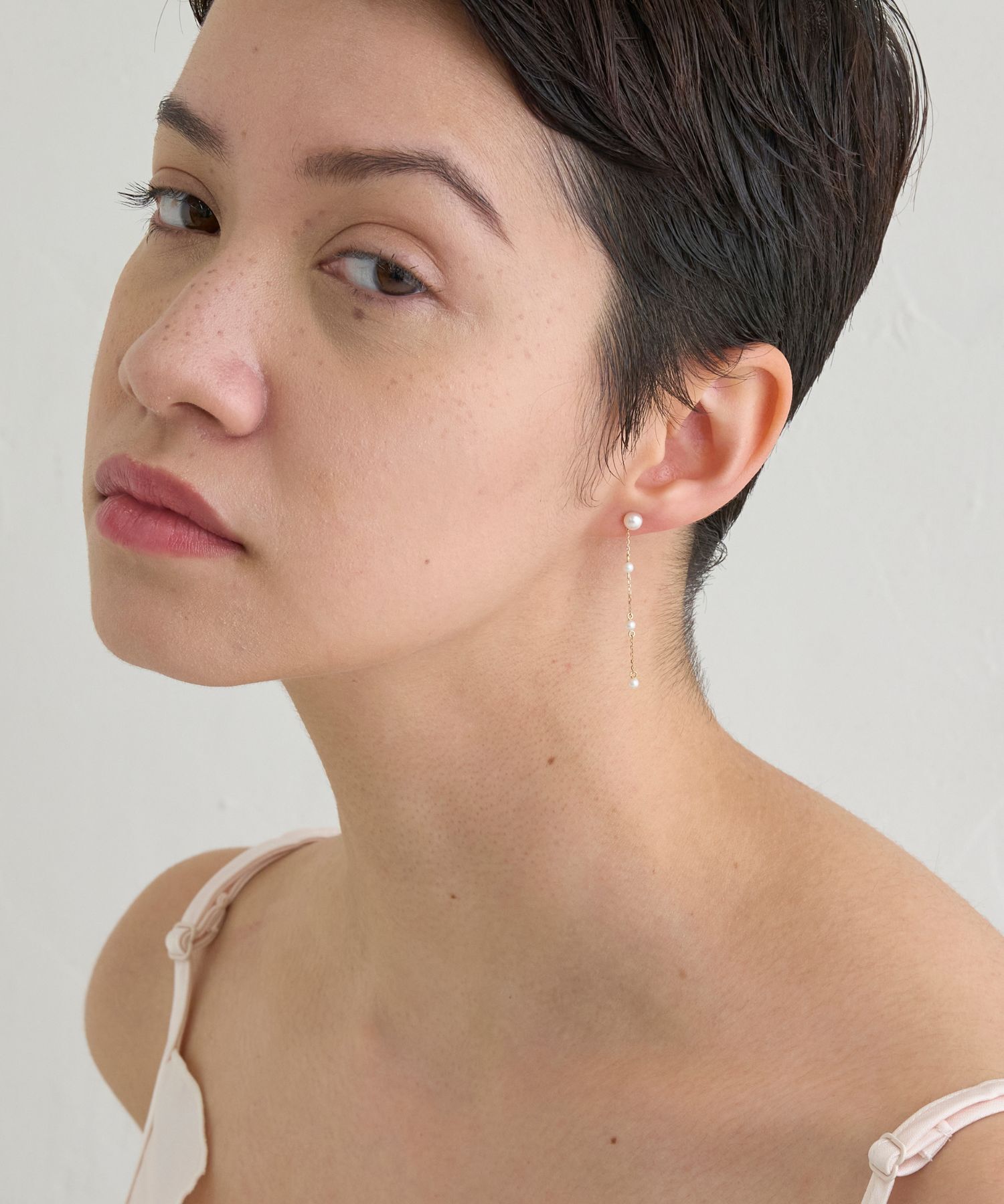 JUPITER「【K10】スノーパールピアス」|ピアス|