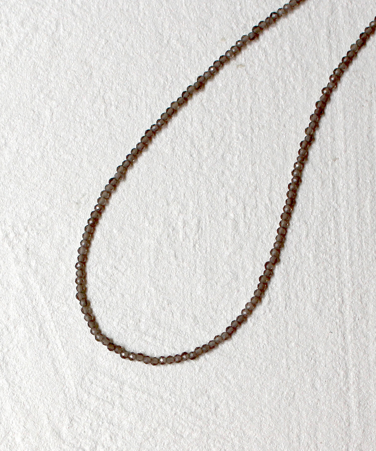 JUPITER「天然石ビーズネックレス/金属アレルギー対応/ニッケルフリー　スモーキークォーツ」|ネックレス|