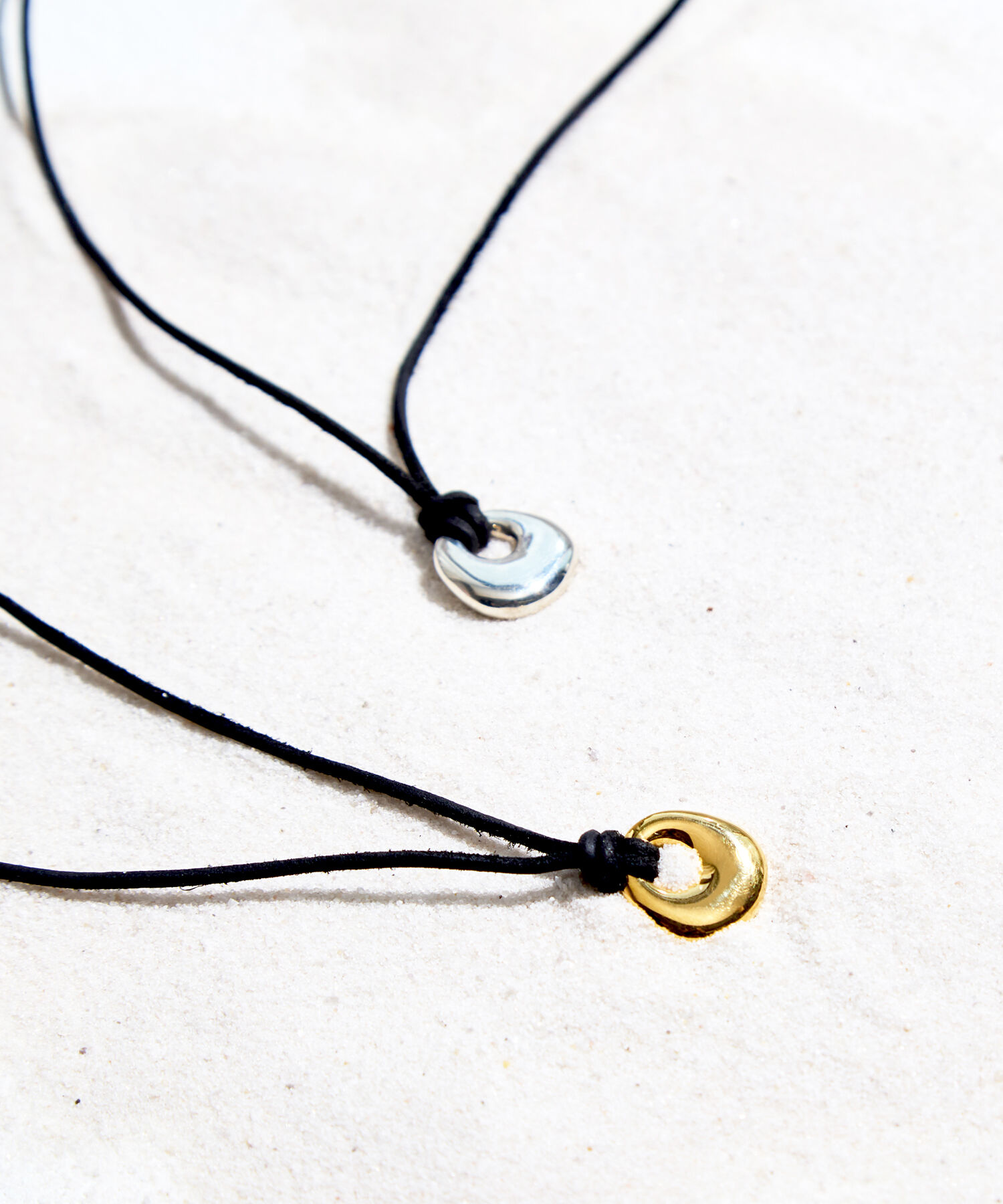 JUPITER「【牛革・SV】メタルトップコードネックレス ゴールド」|ネックレス|