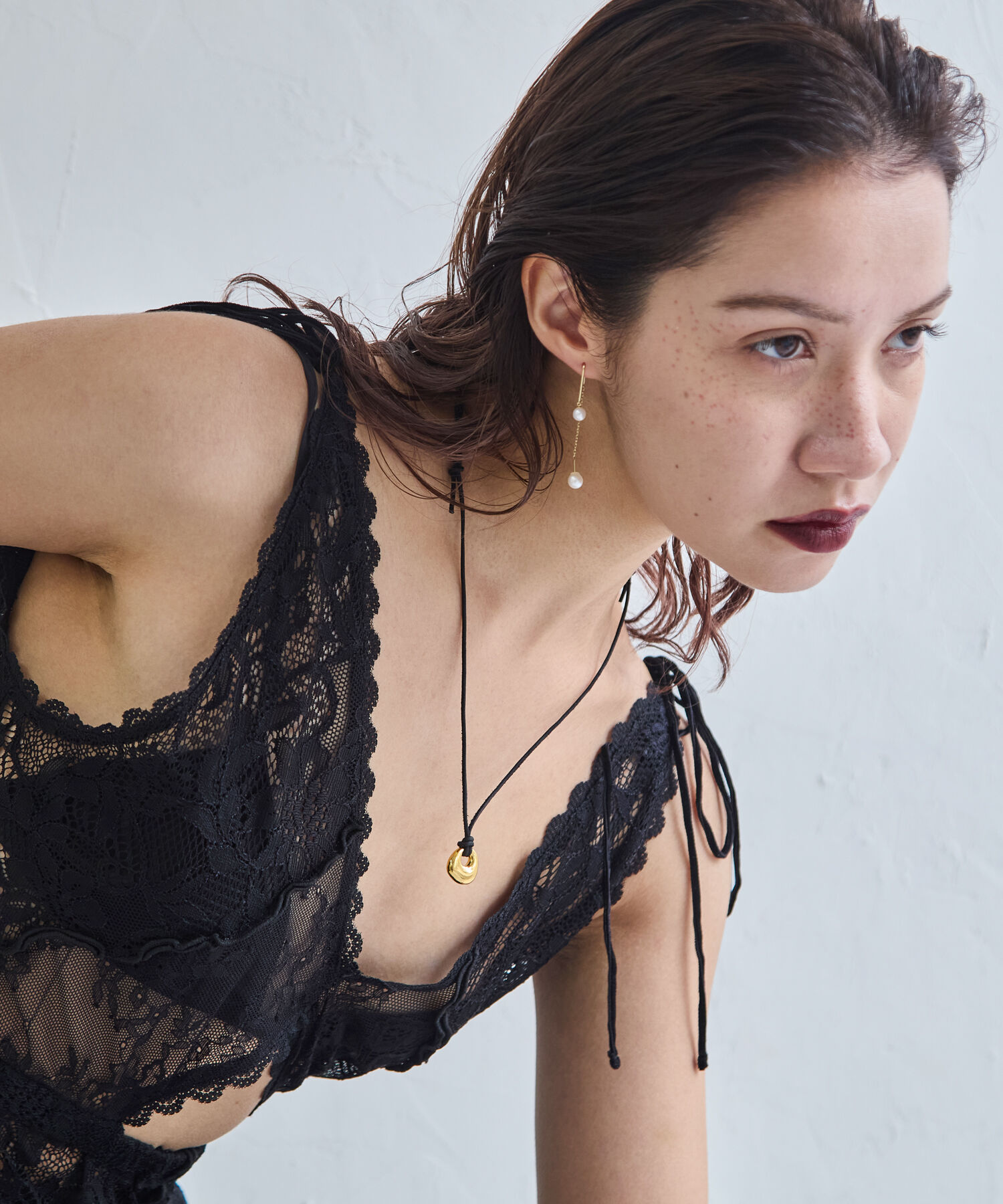 JUPITER「【牛革・SV】メタルトップコードネックレス ゴールド」|ネックレス|