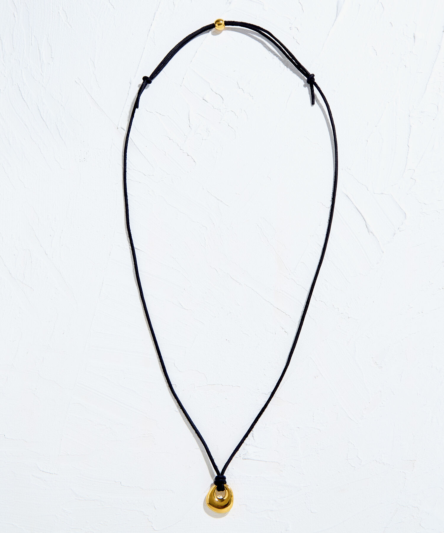 JUPITER「【牛革・SV】メタルトップコードネックレス ゴールド」|ネックレス|