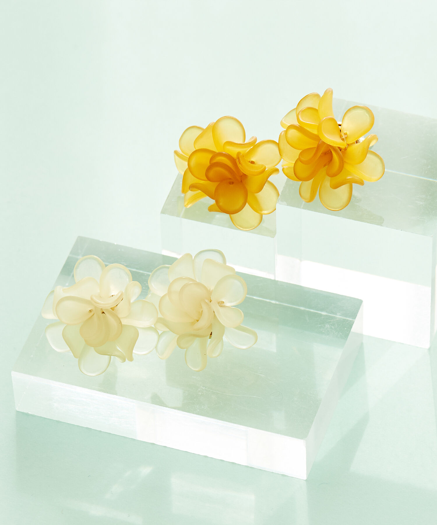 Phoebe「マーガレットフラワーカラーピアス　イエロー」|ピアス|