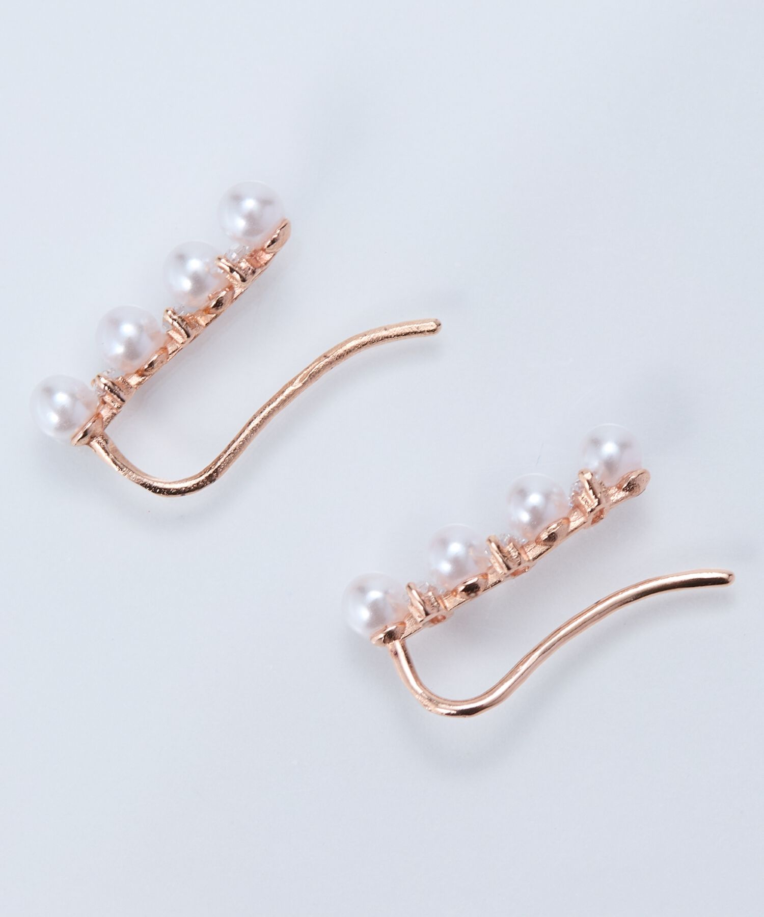 Phoebe「2wayパールブリンクピアス&イヤリング　ローズゴールド」|ピアス|