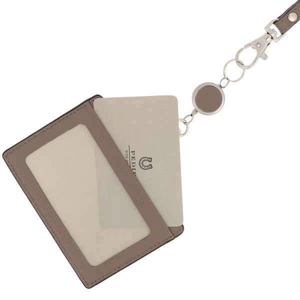PEDIR「PEDIR(ペディール) ディアシュリンク 本革 リール付IDケース」|定期入れ|